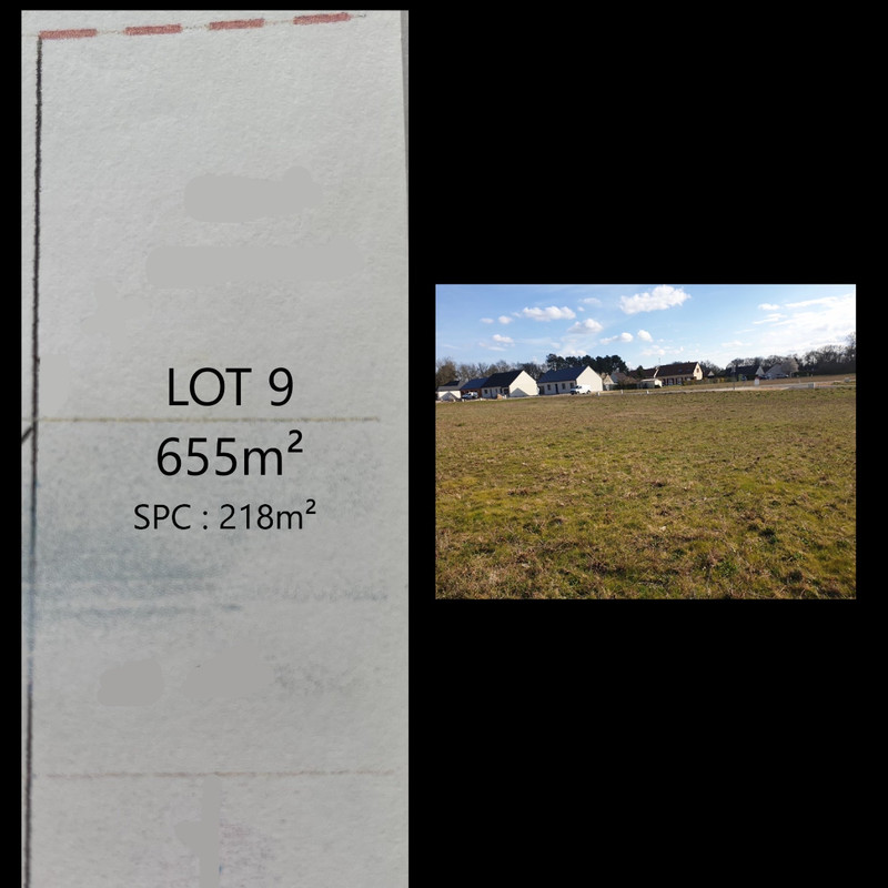 Terrain  - 655m² 