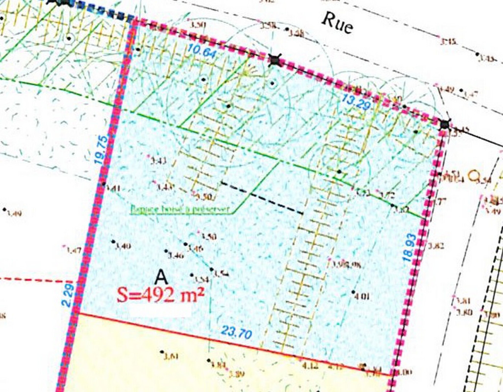 Terrain  - 492m² 