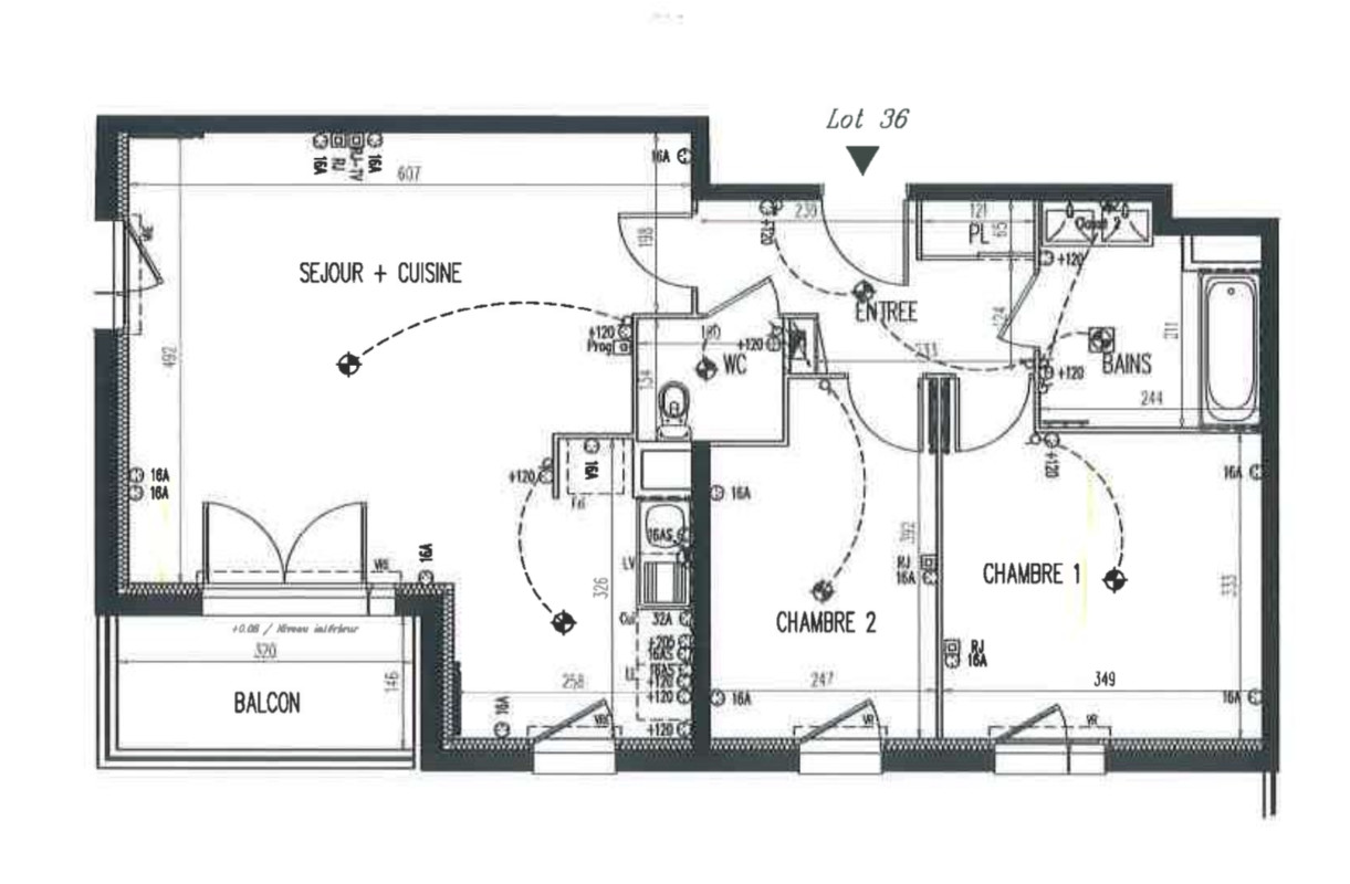 Appartement 3 pièces - 67m² - CHAUNY CHAUNY